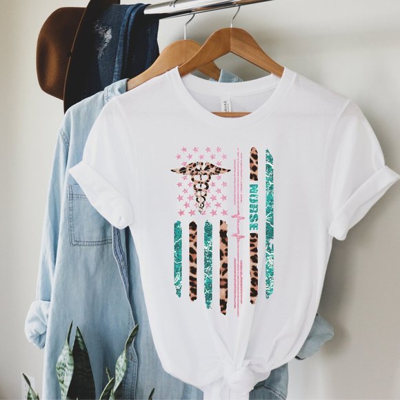 Tops - Nurse Life Nurse Appreciation Graphic T-shirt Graphic Tee Unisex Cotton Tee